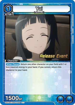 Yui (046) (UE07BT/SAO-1-046) - UE07BT Sword Art Online Release Event Cards