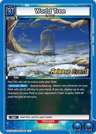 World Tree (UE07BT/SAO-1-062) - UE07BT Sword Art Online Release Event Cards