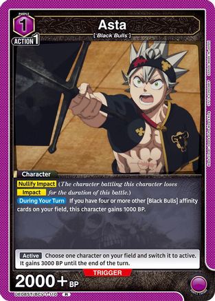 Asta (110) (UE08ST/BCV-1-110) - UE08ST Black Clover Starter Deck