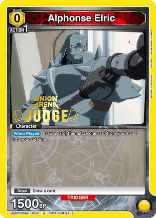 Alphonse Elric (Judge Pack) (UEPR/FMA-1-002) - Union Arena Promotion Cards Foil