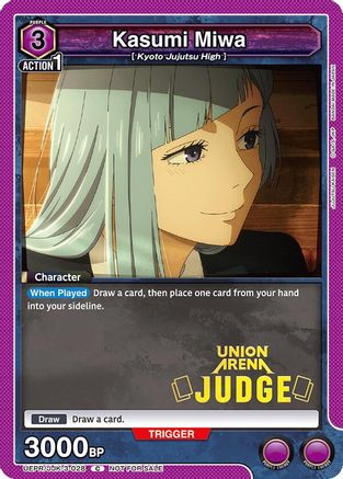 Kasumi Miwa (Judge Pack) (UEPR/JJK-3-028) - Union Arena Promotion Cards Foil