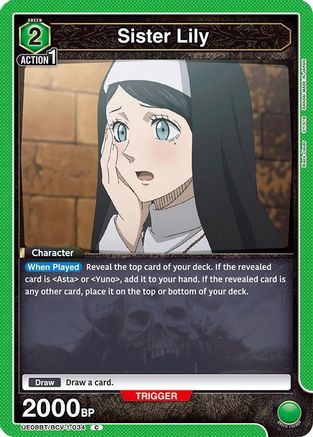 Sister Lily (UE08BT/BCV-1-034) - UE08BT Black Clover