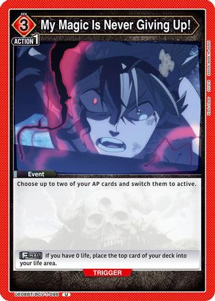 My Magic Is Never Giving Up! (UE08BT/BCV-1-096) - UE08BT Black Clover
