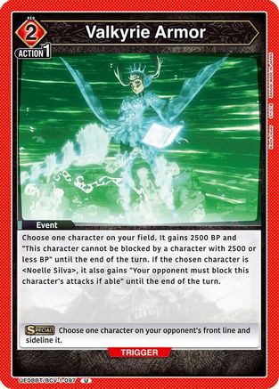 Valkyrie Armor (UE08BT/BCV-1-097) - UE08BT Black Clover