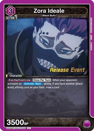 Zora Ideale (UE08BT/BCV-1-008) - UE08BT Black Clover Release Event Cards