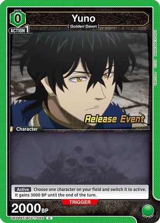 Yuno (055) (UE08BT/BCV-1-055) - UE08BT Black Clover Release Event Cards
