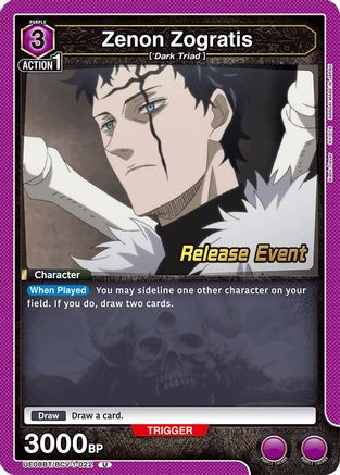 Zenon Zogratis (022) (UE08BT/BCV-1-022) - UE08BT Black Clover Release Event Cards
