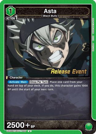Asta (045) (UE08BT/BCV-1-045) - UE08BT Black Clover Release Event Cards