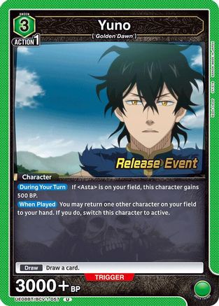 Yuno (057) (UE08BT/BCV-1-057) - UE08BT Black Clover Release Event Cards