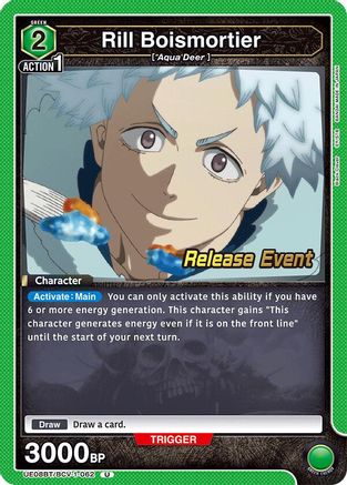 Rill Boismortier (UE08BT/BCV-1-062) - UE08BT Black Clover Release Event Cards