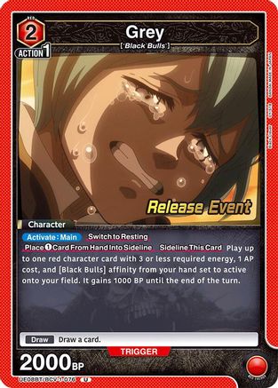 Grey (076) (UE08BT/BCV-1-076) - UE08BT Black Clover Release Event Cards