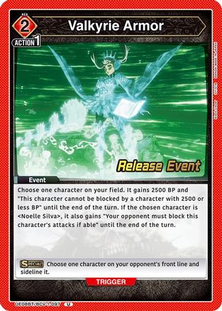 Valkyrie Armor (UE08BT/BCV-1-097) - UE08BT Black Clover Release Event Cards
