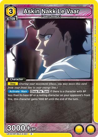 Askin Nakk Le Vaar (UEX01BT/BLC-2-001) - UEX01BT BLEACH ThousandYear Blood War Vol2 Release Event Cards