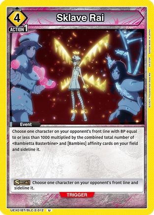 Sklave Rai (UEX01BT/BLC-2-012) - UEX01BT BLEACH ThousandYear Blood War Vol2 Release Event Cards