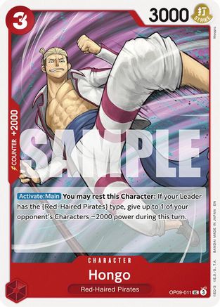 Hongo (Reprint) (OP09-011) - Starter Deck 23: RED Shanks