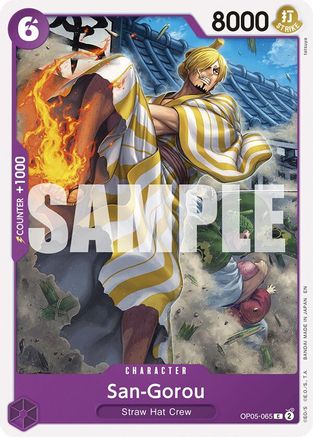 San-Gorou (Reprint) (OP05-065) - Starter Deck 26: PURPLE/BLACK Monkey.D.Luffy