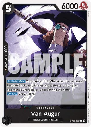 Van Augur (Reprint) (OP09-083) - Starter Deck 27: BLACK Marshall.D.Teach