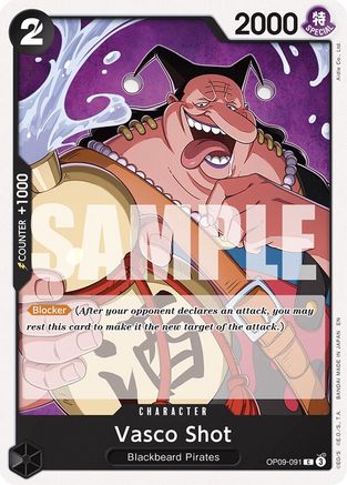 Vasco Shot (Reprint) (OP09-091) - Starter Deck 27: BLACK Marshall.D.Teach