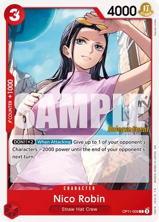 Nico Robin (OP11-009) - A Fist of Divine Speed Release Event Cards