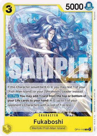 Fukaboshi (OP11-110) - A Fist of Divine Speed Release Event Cards