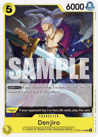 Denjiro (Reprint) (OP06-109) - Starter Deck 28: GREEN/YELLOW Yamato