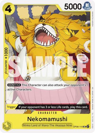 Nekomamushi (Reprint) (OP06-110) - Starter Deck 28: GREEN/YELLOW Yamato
