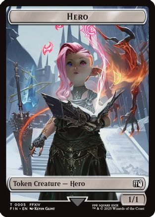 Hero (0005) // Copy (0001) Double-Sided Token (FIN-5 // 1) - FINAL FANTASY