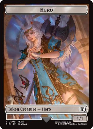Hero (0009) // Treasure Double-Sided Token (FIN-9 // 23) - FINAL FANTASY