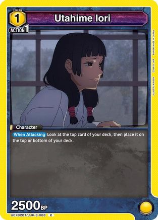 Utahime Iori (UEX02BT/JJK-3-003) - UEX02BT Jujutsu Kaisen Vol2