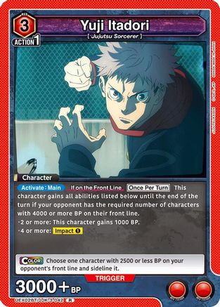 Yuji Itadori (042) (UEX02BT/JJK-3-042) - UEX02BT Jujutsu Kaisen Vol2 Foil