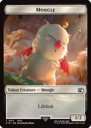 Moogle (0011) // Treasure (0023) Double-Sided Token (FIN-11 // 23) - FINAL FANTASY
