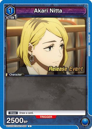 Akari Nitta (UEX02BT/JJK-3-020) - UEX02BT Jujutsu Kaisen Vol2 Release Event Cards