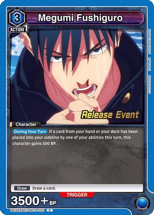 Megumi Fushiguro (023) (UEX02BT/JJK-3-023) - UEX02BT Jujutsu Kaisen Vol2 Release Event Cards