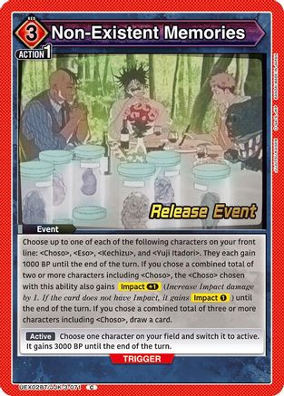 Non-Existent Memories (UEX02BT/JJK-3-071) - UEX02BT Jujutsu Kaisen Vol2 Release Event Cards