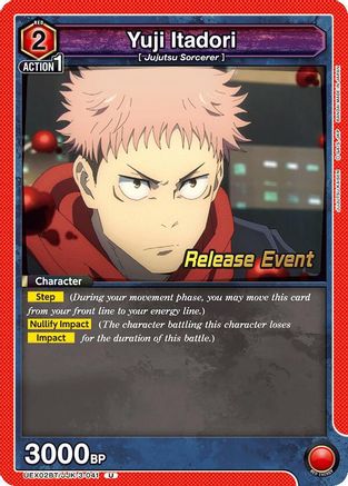 Yuji Itadori (041) (UEX02BT/JJK-3-041) - UEX02BT Jujutsu Kaisen Vol2 Release Event Cards