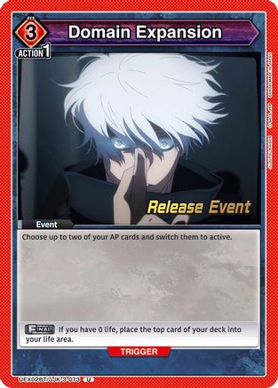 Domain Expansion (UEX02BT/JJK-3-073) - UEX02BT Jujutsu Kaisen Vol2 Release Event Cards
