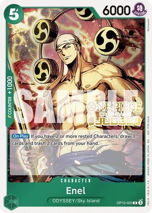 Enel (Judge Pack Vol. 6) (OP10-025) - One Piece Promotion Cards Foil