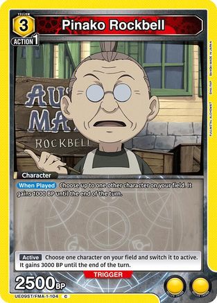 Pinako Rockbell (UE09ST/FMA-1-104) - UE09ST FULLMETAL ALCHEMIST Starter Deck