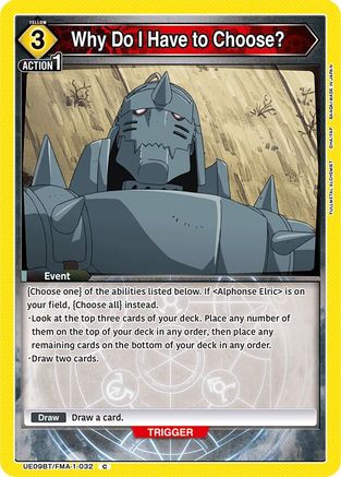 Why Do I Have to Choose? (UE09BT/FMA-1-032) - UE09BT FULLMETAL ALCHEMIST