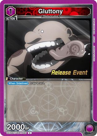 Gluttony (080) (UE09BT/FMA-1-080) - UE09BT FULLMETAL ALCHEMIST Release Event Cards
