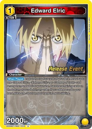 Edward Elric (010) (UE09BT/FMA-1-010) - UE09BT FULLMETAL ALCHEMIST Release Event Cards
