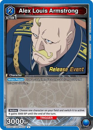 Alex Louis Armstrong (035) (UE09BT/FMA-1-035) - UE09BT FULLMETAL ALCHEMIST Release Event Cards