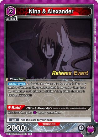 Nina & Alexander (068) (UE09BT/FMA-1-068) - UE09BT FULLMETAL ALCHEMIST Release Event Cards