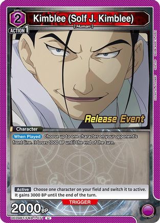 Kimblee (Solf J. Kimblee) (071) (UE09BT/FMA-1-071) - UE09BT FULLMETAL ALCHEMIST Release Event Cards