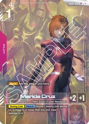 Marida Cruz (R+) (GD01-093) - Newtype Rising Holofoil