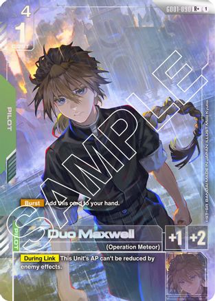 Duo Maxwell (R+) (GD01-090) - Newtype Rising Holofoil
