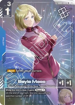 Sayla Mass (Store Tournament Winner Pack 01) (GD01-087) - Gundam Promotional Cards Holofoil