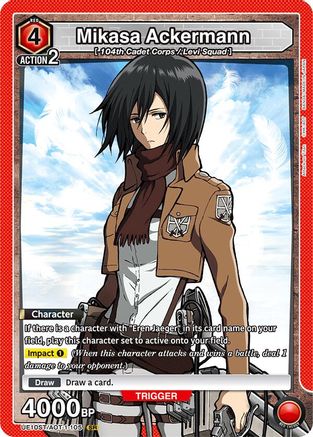 Mikasa Ackermann (105) (UE10ST/AOT-1-105) - UE10ST Attack on Titan Starter Deck