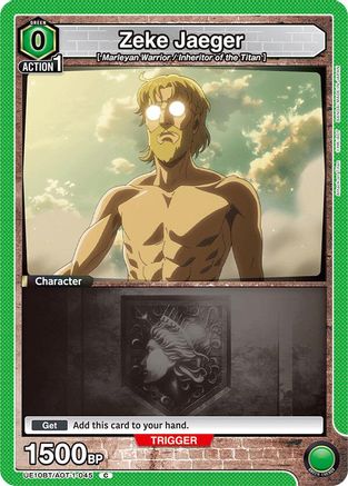 Zeke Jaeger (Box Topper Foil) (UE10BT/AOT-1-045) - UE10BT Attack on Titan Foil