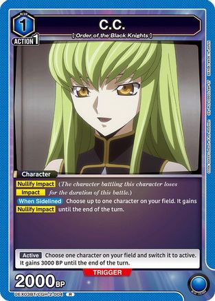 C.C. (004) (UEX03BT/CGH-2-004) - UEX03BT CODE GEASS Lelouch of the Rebellion Vol2 Foil
